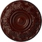 Ekena Millwork Whitman Ceiling Medallion (For Canopies up to 3 3/4"), Hnd-Painted Brushed Mahogany, 13"OD x 1 3/8"P CM13WHBMF - alternate 1